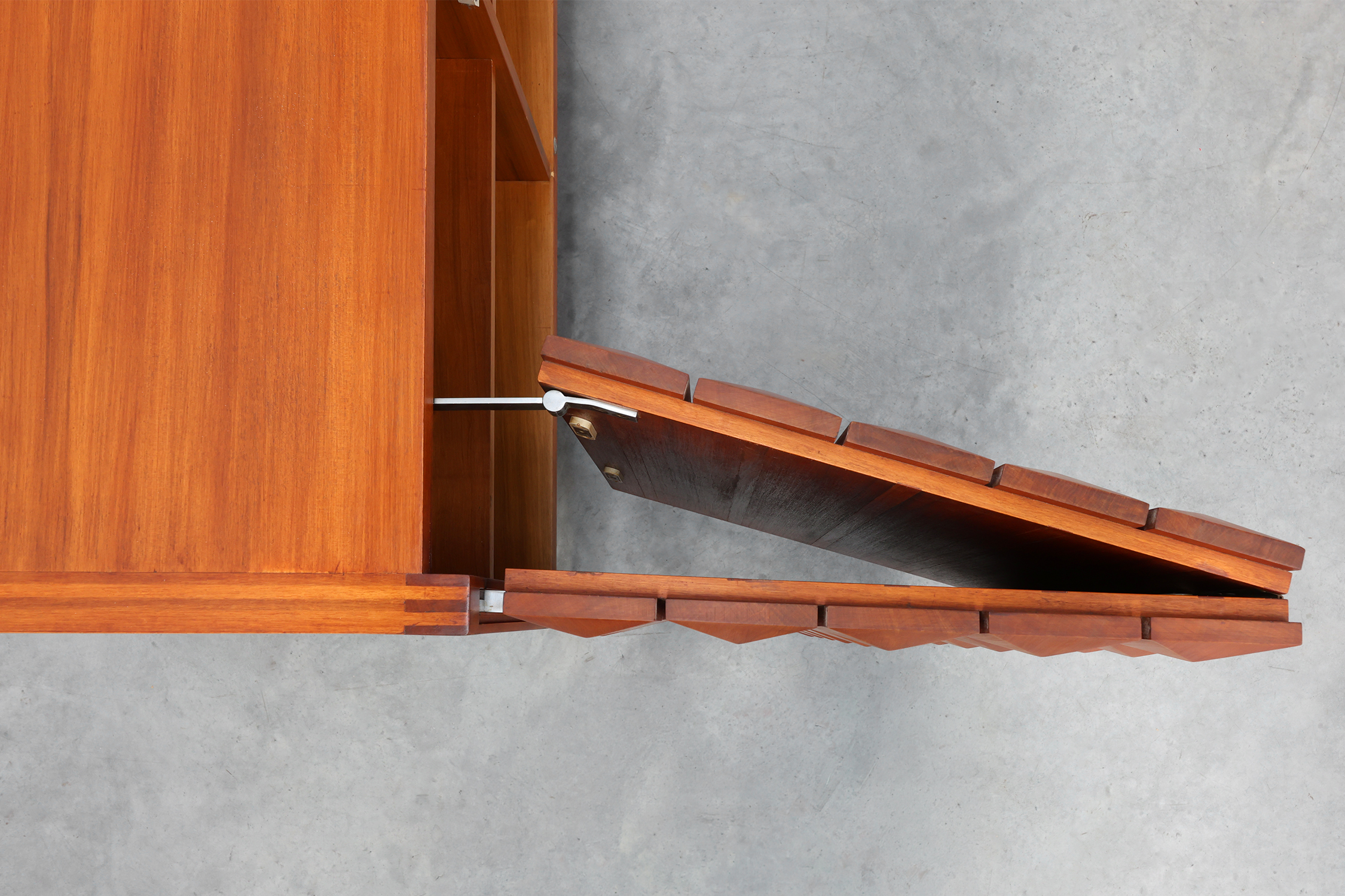 Christophe Gevers for De Coene Freres "Saphir" teak sideboard, Belgium, 1962thumbnail